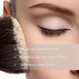 Emani​ Loose Powder Foundation Makeup for Sensitive Skin,​ Skin Perfecting, Natural Mineral Foundation​ with Buildable Coverage, ​Oil Control, Talc Free, ​Cruelty-Free & Vegan, Bisque