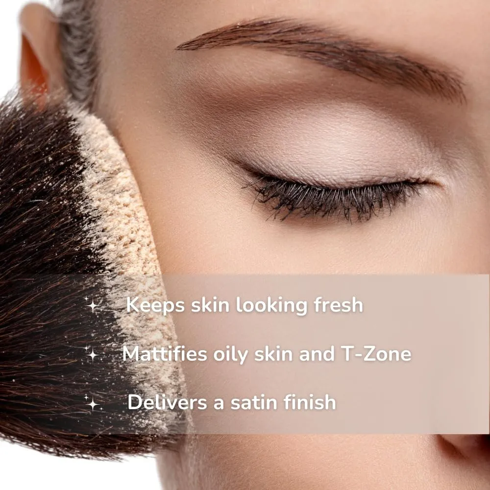 Emani​ Loose Powder Foundation Makeup for Sensitive Skin,​ Skin Perfecting, Natural Mineral Foundation​ with Buildable Coverage, ​Oil Control, Talc Free, ​Cruelty-Free & Vegan, Bisque