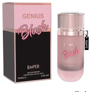Emper Genius Blush Eau De Parfum, Natural Spray, 3.4 FL OZ, 100ml, Rose Pink