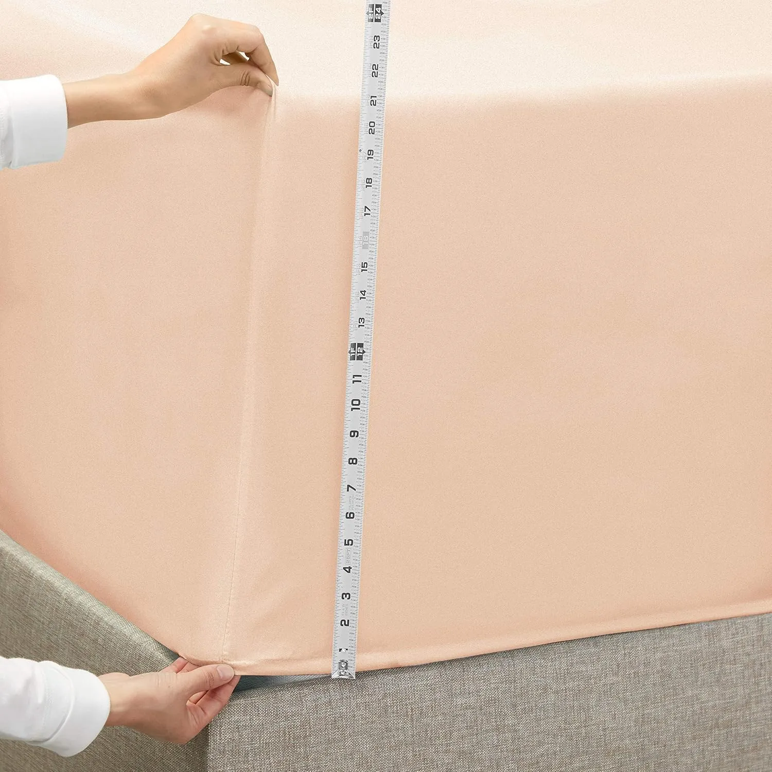 Empyrean Bedding Extra Deep Pocket Fitted Sheet - 6 Piece Sheet Set - 110 GSM Deep Pocket Sheets - Deep Fitted Sheets Set - 84 x 72 inches - Cal King Size Sheets - Pale Blush (Pink)
