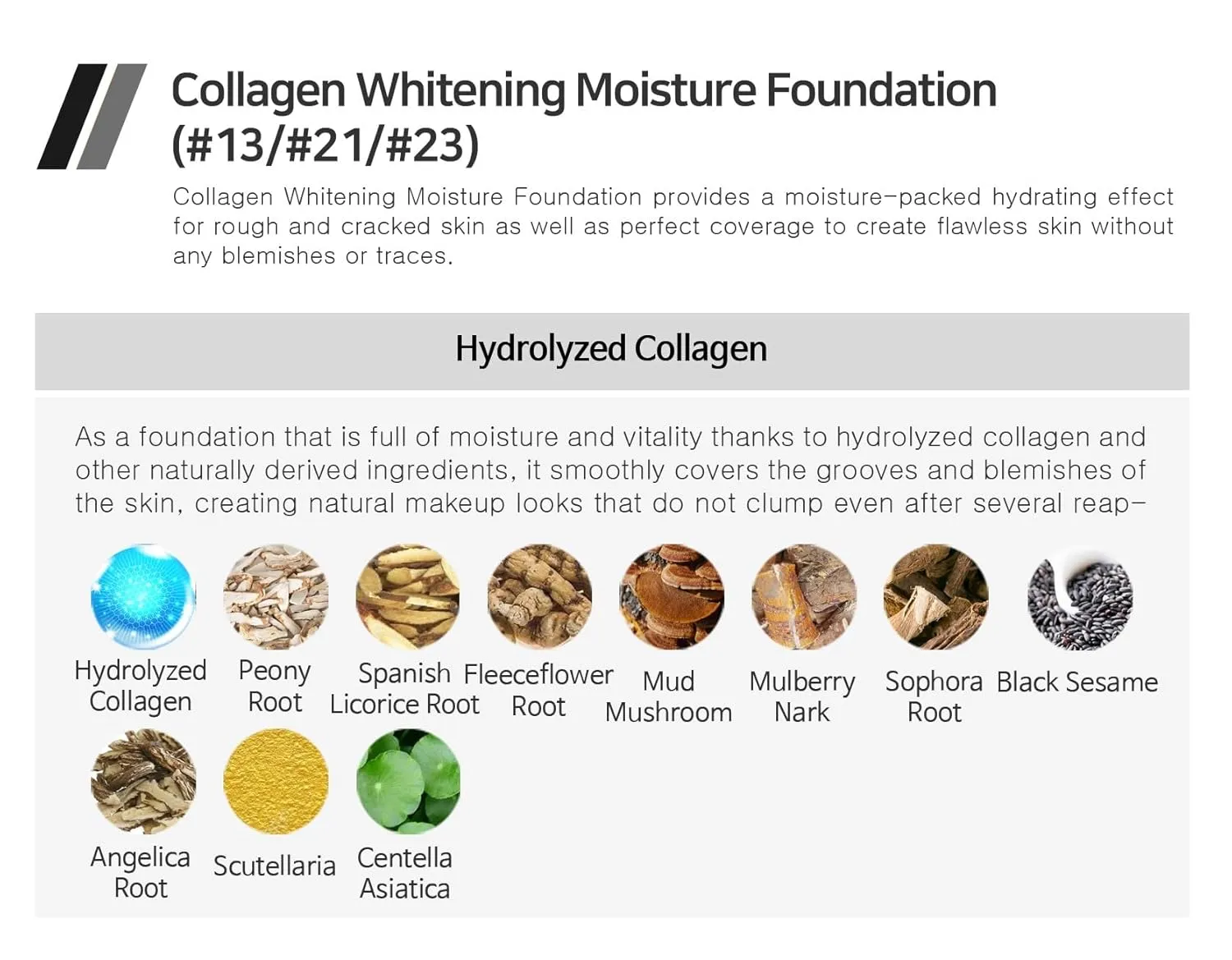 Enough Collagen 3in1 Whitening Moisture Foundation SPF15, 3.38 fl oz/ 100ml - Brightening, Moisturizing, Anti-Aging, Korean Skin Care Makeup (#23 Natural beige, 3.38 fl oz / 100ml)