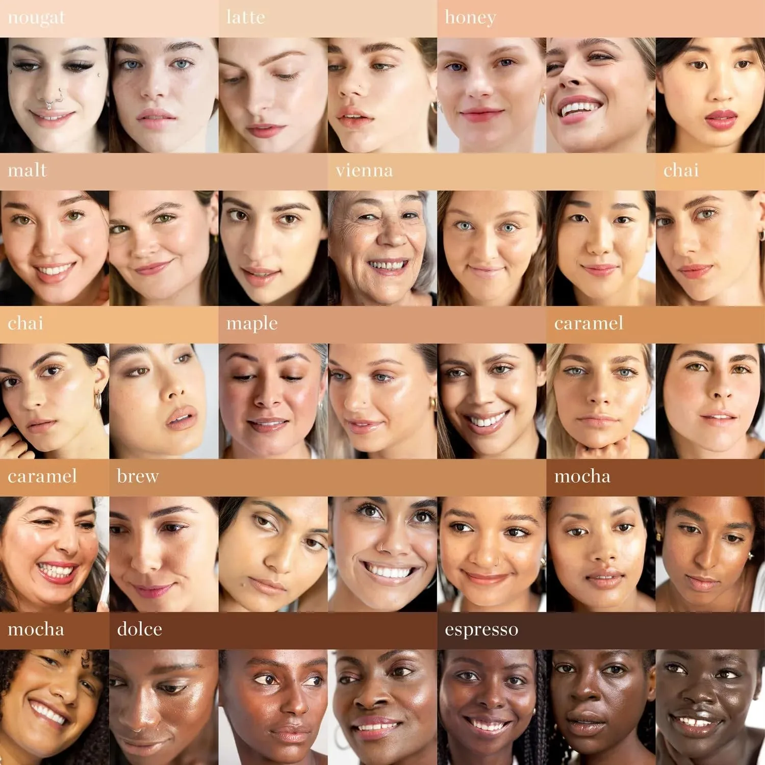 Ere Perez - Natural Oat Milk Liquid Foundation | Breathable, Buildable, Med-Full Coverage, Dewy | Peach Extract, Vitamin E | Vegan, Cruelty-Free, Clean Beauty (Dolce | dark warm, 1 fl oz | 30 ml)