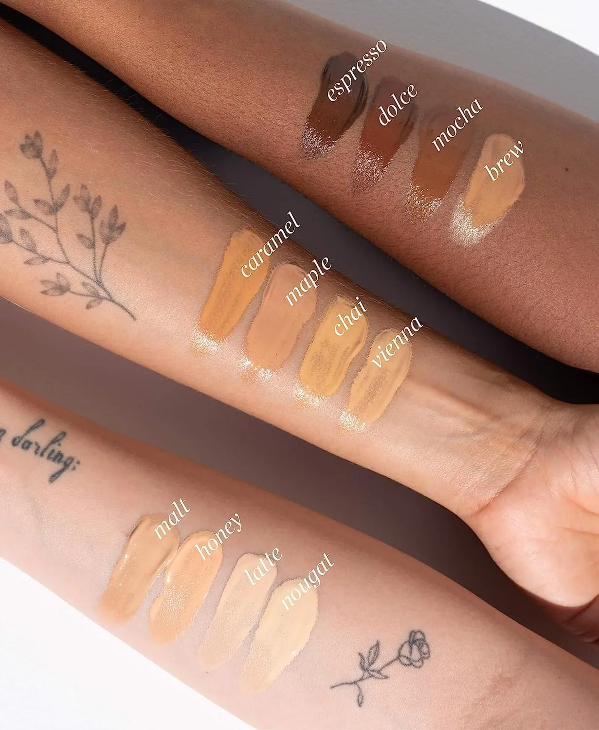 Ere Perez - Natural Oat Milk Liquid Foundation | Breathable, Buildable, Med-Full Coverage, Dewy | Peach Extract, Vitamin E | Vegan, Cruelty-Free, Clean Beauty (Dolce | dark warm, 1 fl oz | 30 ml)
