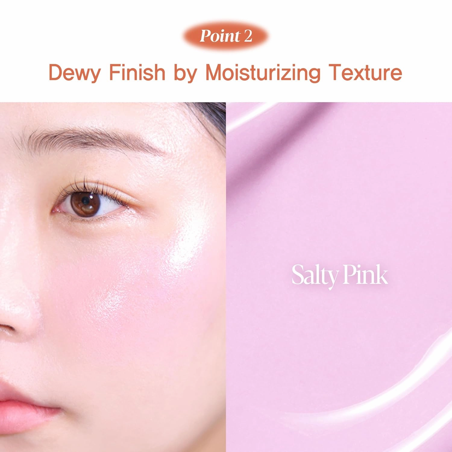 Espoir Tone-Pairing Liquid Blush #2 Salty Pink Moisturizing Formula for Dewy Cheeks Watercolor-like Subtle Color K-pop Idol Blush