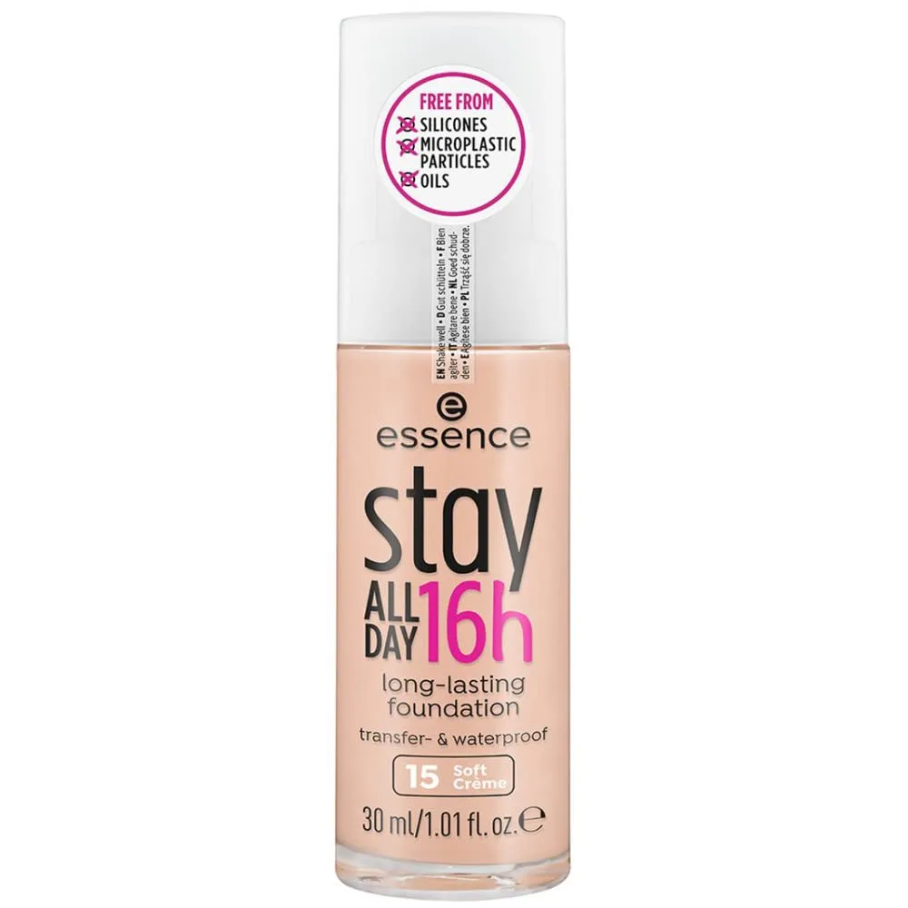 Essence Stay All Day 16h Long-Lasting Face Foundation, 15W Soft Creme - Made in Italy [Italian Import]