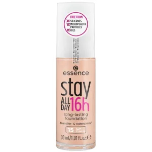 Essence Stay All Day 16h Long-Lasting Face Foundation, 15W Soft Creme - Made in Italy [Italian Import]