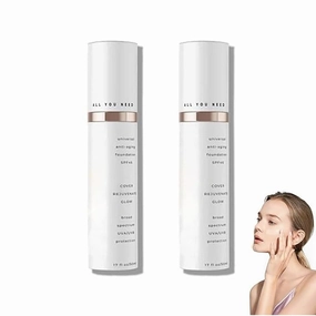 Evonex Age Defying Foundation Serum for Women - Light Sheer Coverage, Face Sunscreen Universal Tint Forever Youth (2, 1.7 fl.oz)