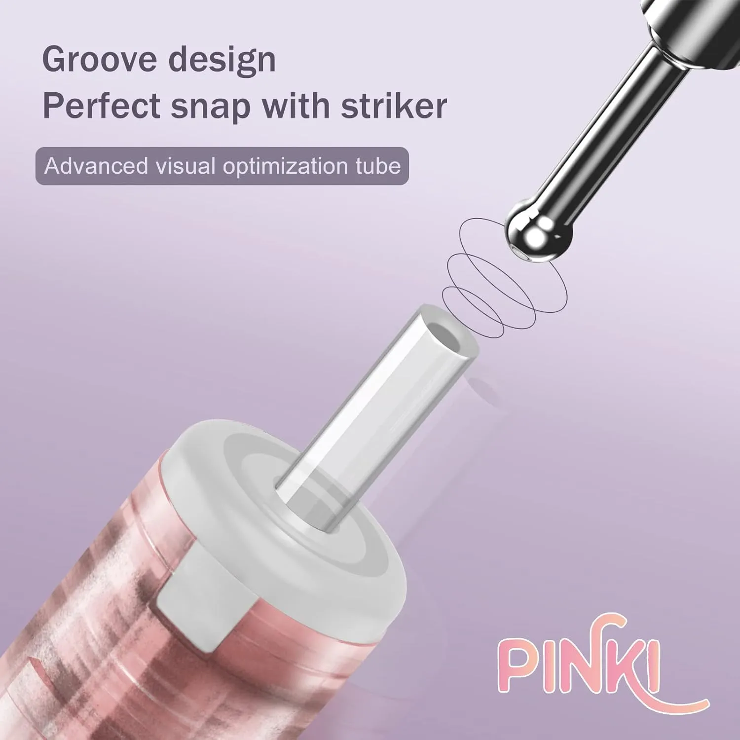 EZ Tattoo Cartridge Needles - 20Pcs #08 (3RL) Permanent Makeup SMP Round Liner 0.25MM Microblading Hair Scalp for Pink Tattoo Supplies - PINKI 0803RL