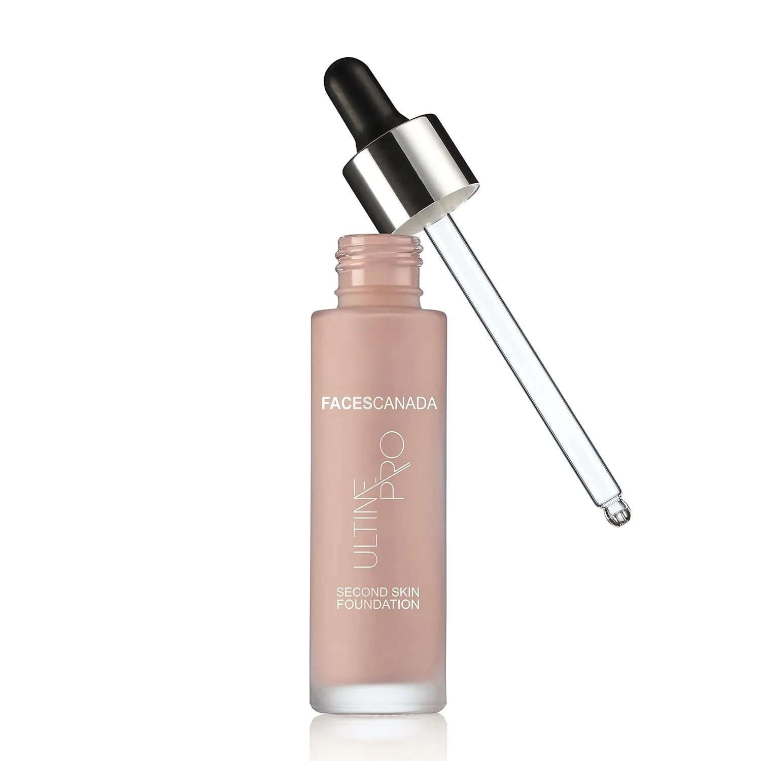 Faces Canada Second Skin Serum Foundation, Spf 15, Ultra Light Weight, Marine Algae Extract Enriched, Natural Matte Finish, Hd Flawless Radiance, Ivory, 4.94 Oz