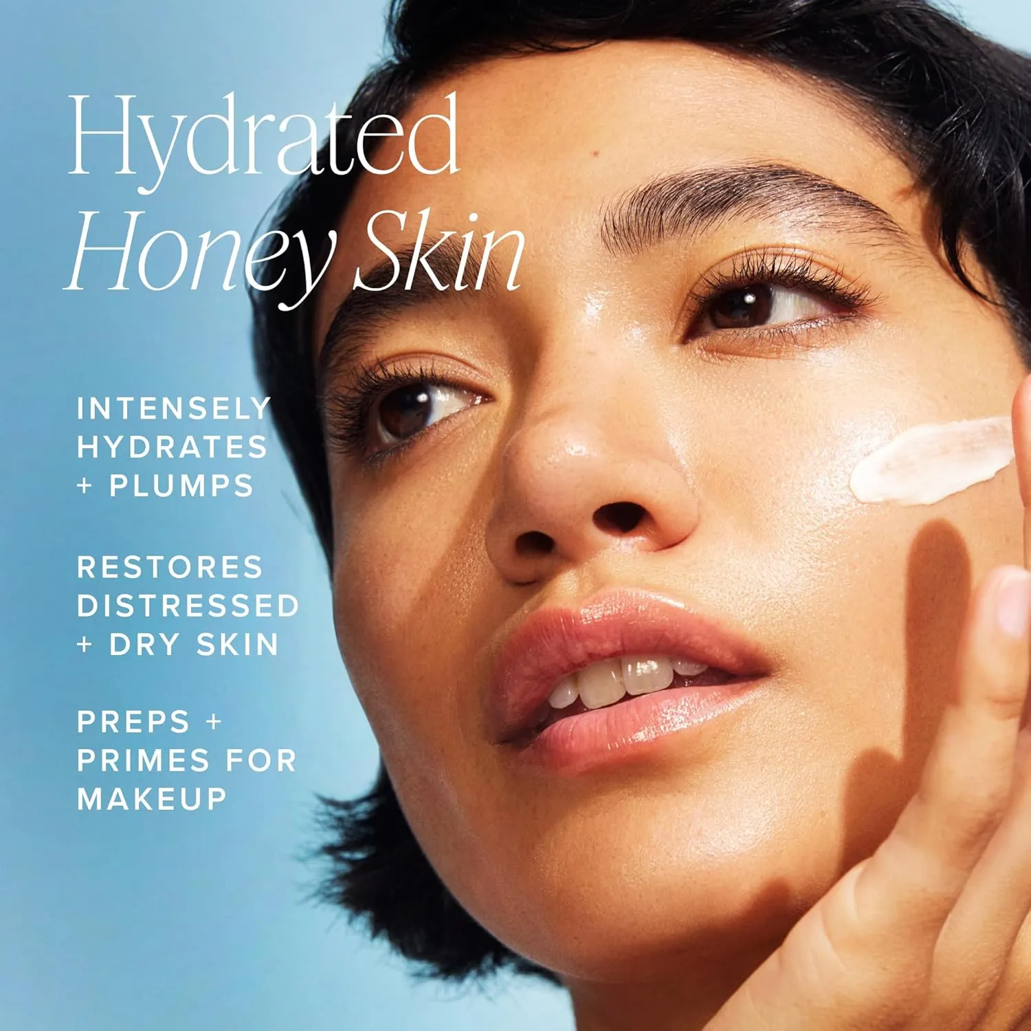 Farmacy Ceramide Face Moisturizer - Honey Halo Hydrating Facial Moisturizer for Dry Skin - Plumps, Soothes   Restores Skin with Potent Ceramides   Buckwheat Honey for a Dewy, Healthy Glow (100ml)