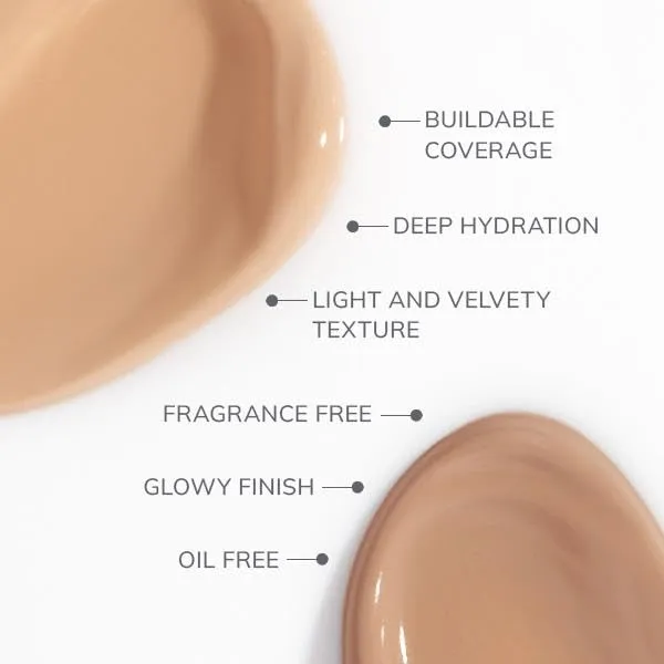 Farmasi Air Glow Foundation (C02) - Lightweight Luminous Coverage Buildable Easy To Blend All Skin Types Radiant complexion Makeup Essential Flawless Skin
