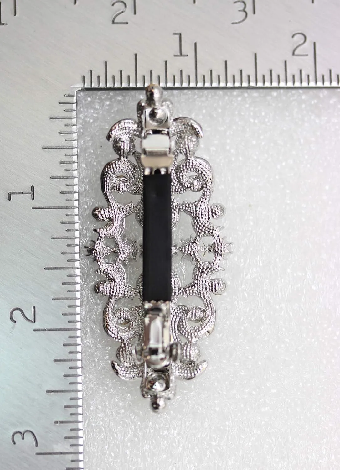 Faship Gorgeous Light Pink Blush Crystal Floral Hair Barrette Clip
