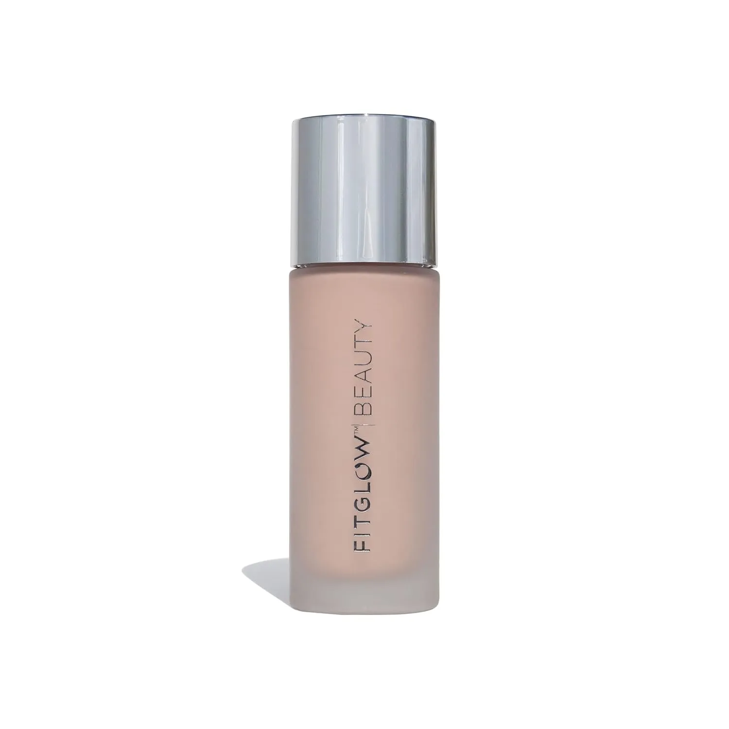 Fitglow Beauty - Natural Foundation  Photo-Filtering Foundation | Vegan, Woman-Owned Clean Beauty (F2 - Light Cool, Peach Undertones)