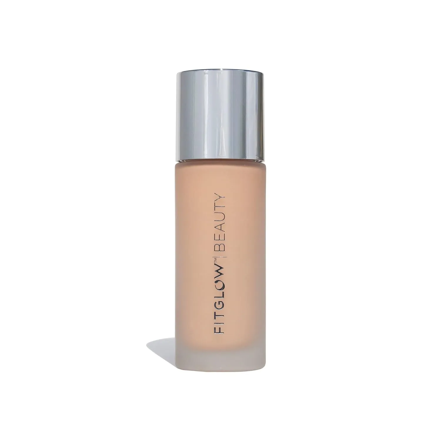 Fitglow Beauty - Natural Foundation  Photo-Filtering Foundation | Vegan, Woman-Owned Clean Beauty (F3 - Light Medium Cool, Peach Undertones)
