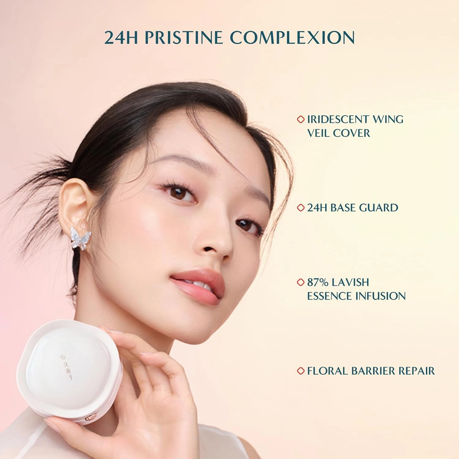 Florasis Flawless Jade Breathable Weightless Matte Cushion Foundation (N20 Shimmering Lotus, 1 Count)