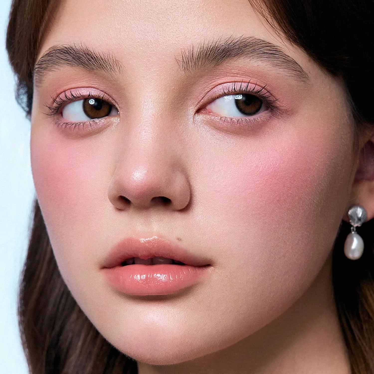Flower Knows Shell's Jewel Silk Satin Embossed Blush-Strawberry Crush,Flirty Berry Pink,Romantic Feminine Flush,Illuminating Shimmer,Vitamin E Hydrating Silky Powder(05 Strawberry Bubble)
