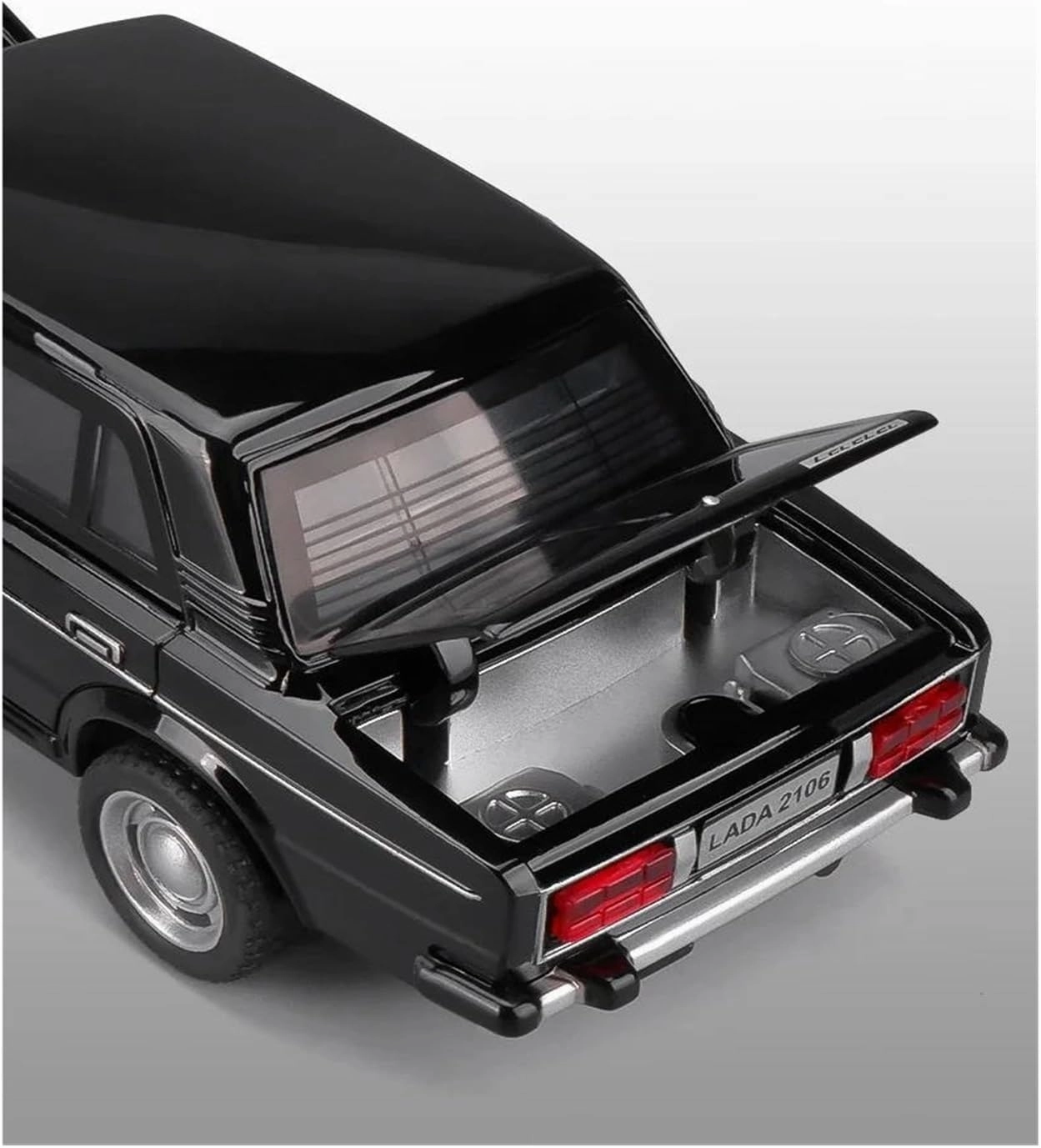 for Russia Lada 2106 1:32 Simulation Die-cast Alloy Model Boomerang Music Light Car(Blue)