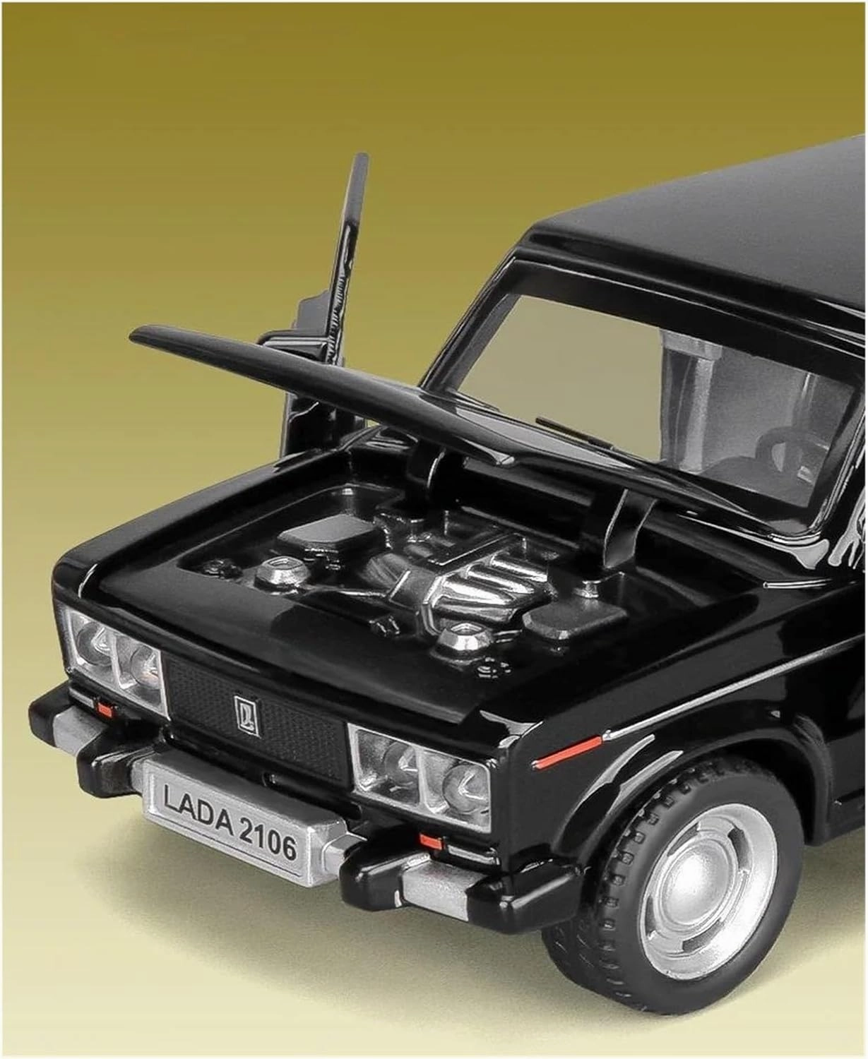for Russia Lada 2106 1:32 Simulation Die-cast Alloy Model Boomerang Music Light Car(Blue)