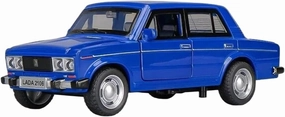 for Russia Lada 2106 1:32 Simulation Die-cast Alloy Model Boomerang Music Light Car(Blue)