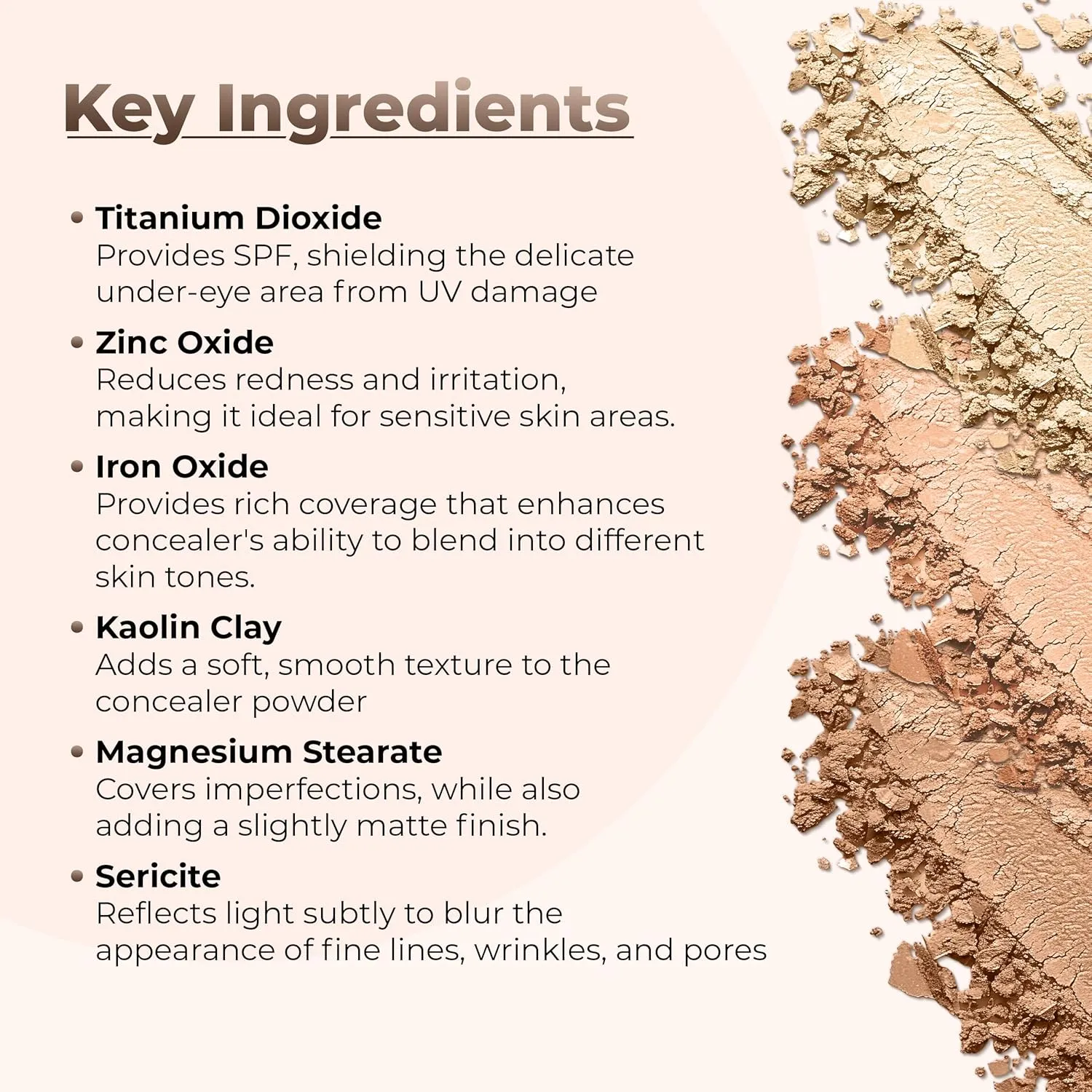 FOUNDATION & CONCEALER DUO (FAIR 1 & LIGHT CONCEALER) Mineral Makeup Kit Full Size Set Matte Bare Face Sheer Powder Cover
