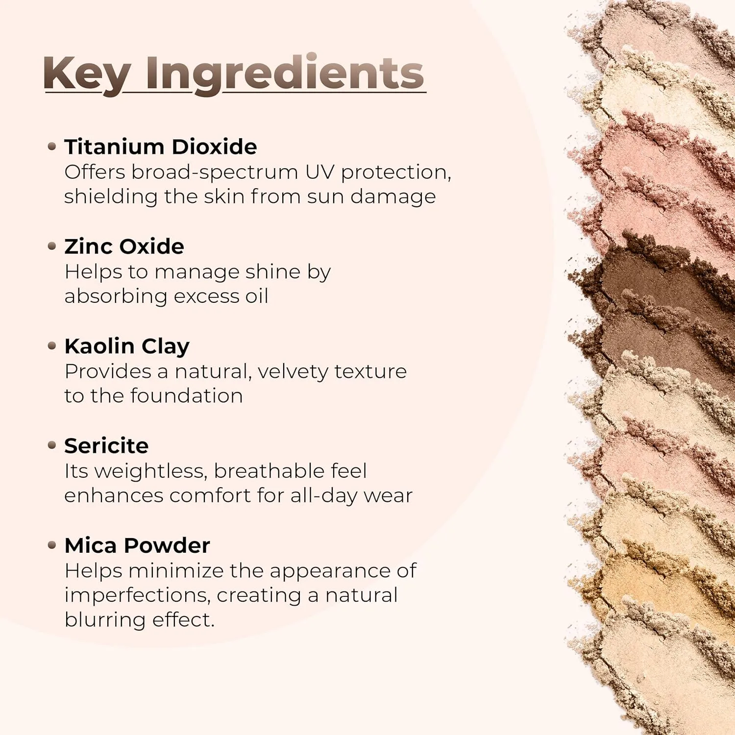 FOUNDATION & CONCEALER DUO (FAIR 1 & LIGHT CONCEALER) Mineral Makeup Kit Full Size Set Matte Bare Face Sheer Powder Cover