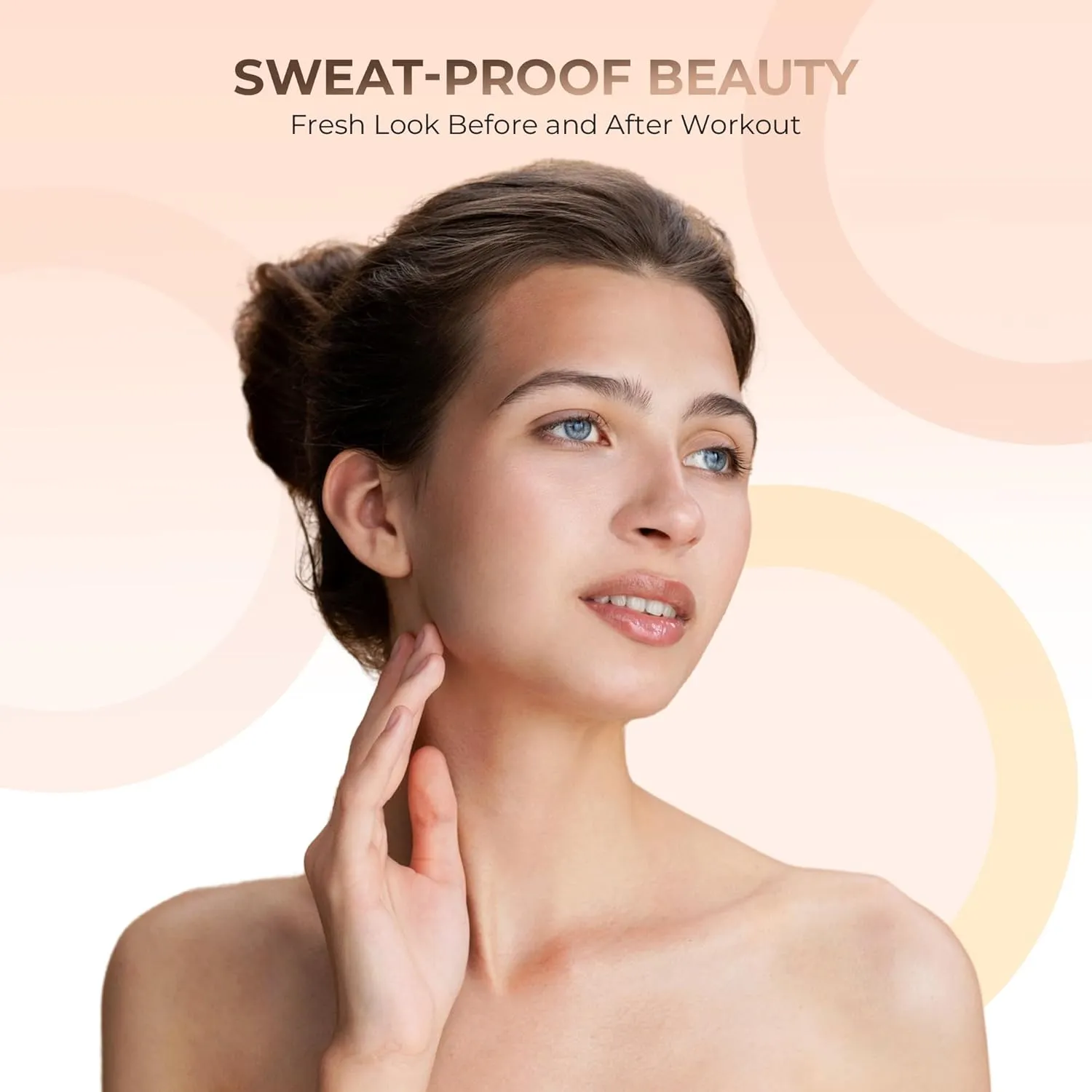 FOUNDATION with FLAWLESS FACE BRUSH Mineral Makeup (WARM Neutral Shade-Most Popular) Matte Natural Loose Powder Bare Skin Cosmetics Full Coverage Long Lasting All Skin Types SPF 18