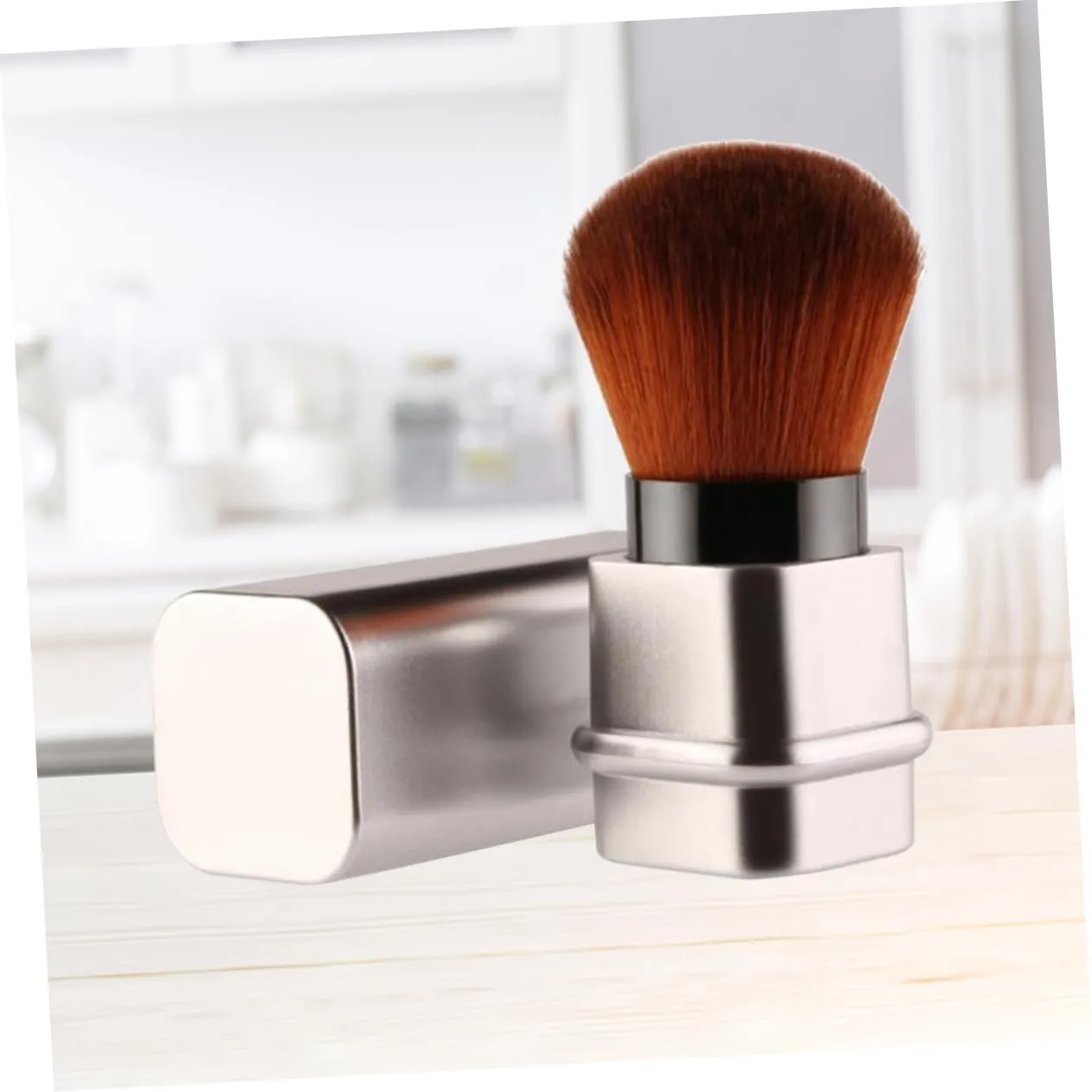 FRCOLOR 3pcs Fashion Makeup Brush Set Includes Blush Brush Eyeshadow Foundation