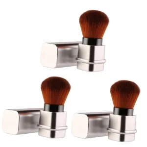 FRCOLOR 3pcs Fashion Makeup Brush Set Includes Blush Brush Eyeshadow Foundation