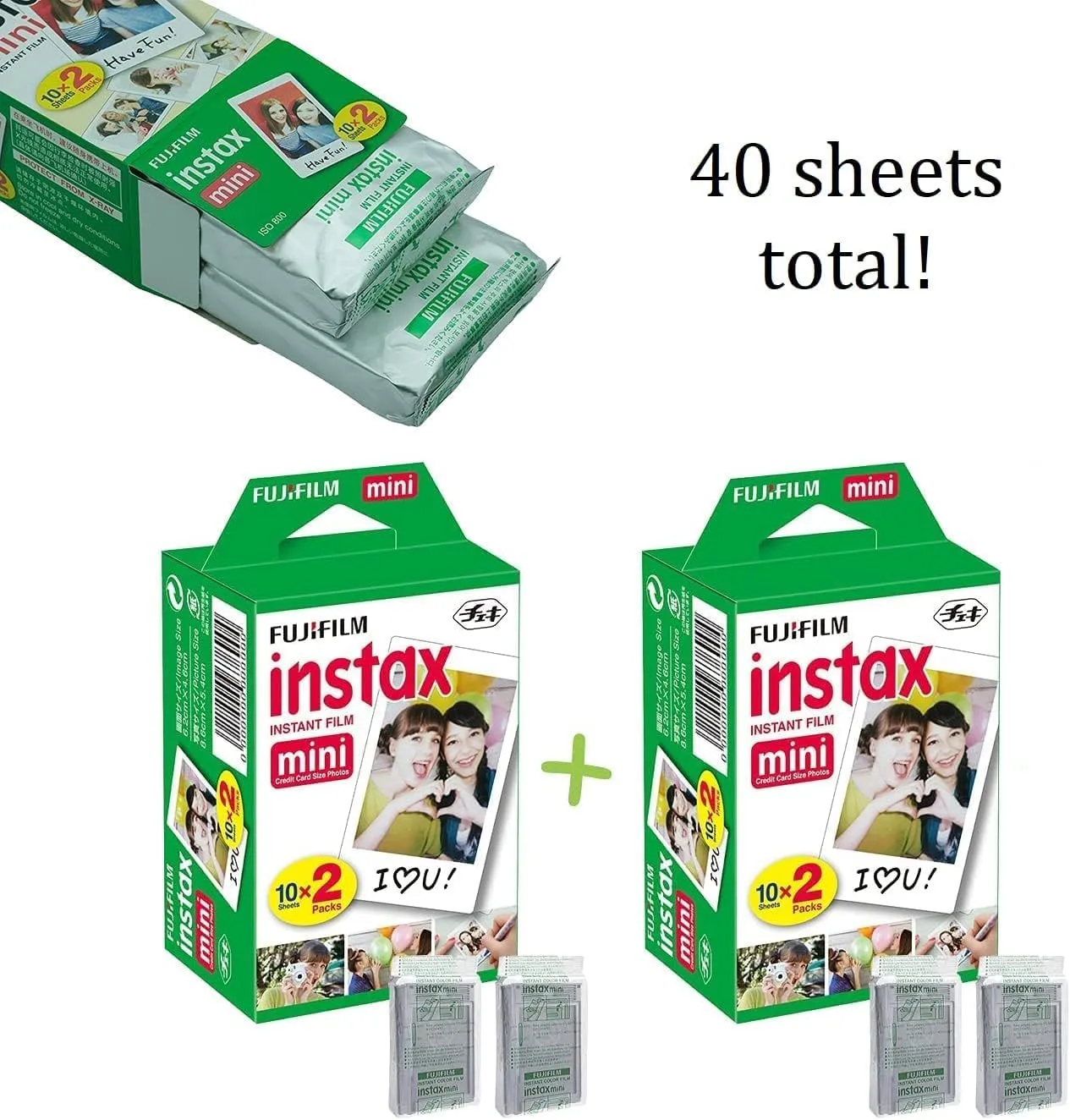 Fujifilm Instax Mini 11 Instant Camera Ice White   Fuji Film Value Pack (40 Sheets)   Shutter Accessories Bundle, Incl. Compatible Carrying Case, Quicksand Beads Photo Album 64 Pockets