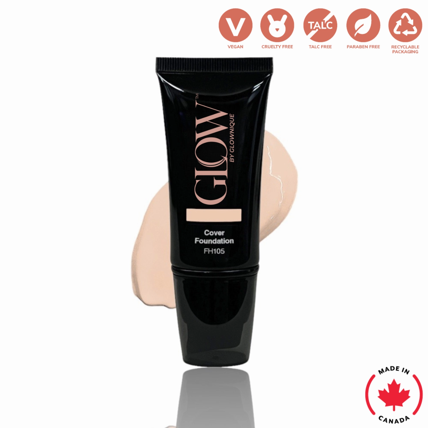 Full Cover Foundation - Pinky (30ml) | GLOWNIQUE