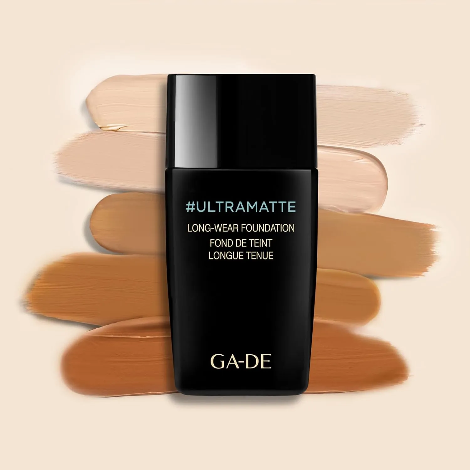 GA-DE Ultramate Long-Wear Foundation, 155 - Sweat-Resistant and No-Transfer Cream Foundation - Face Makeup for Flawless Ultra-Matte Finish - 1 oz