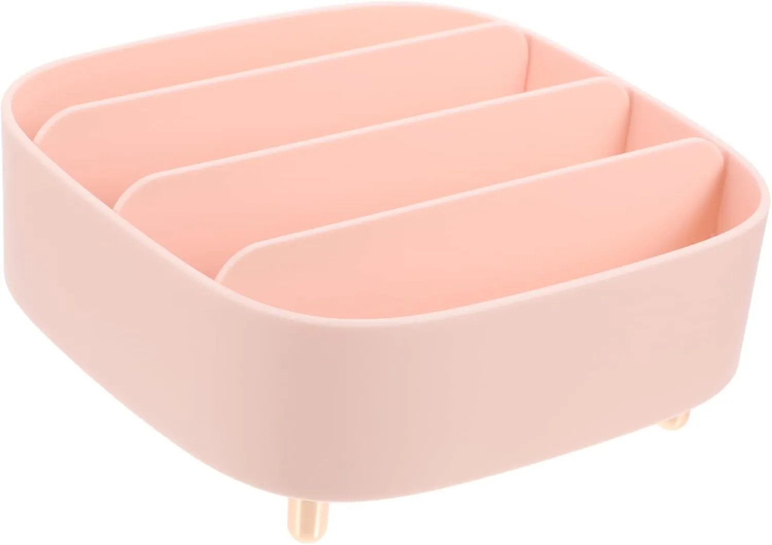 GALPADA Cosmetics Tabletop Storage Box Practical Makeup Organizer with for Eyeshadow Lip Gloss and More Compact Desktop Makeup Case for Bathroom Vanity
