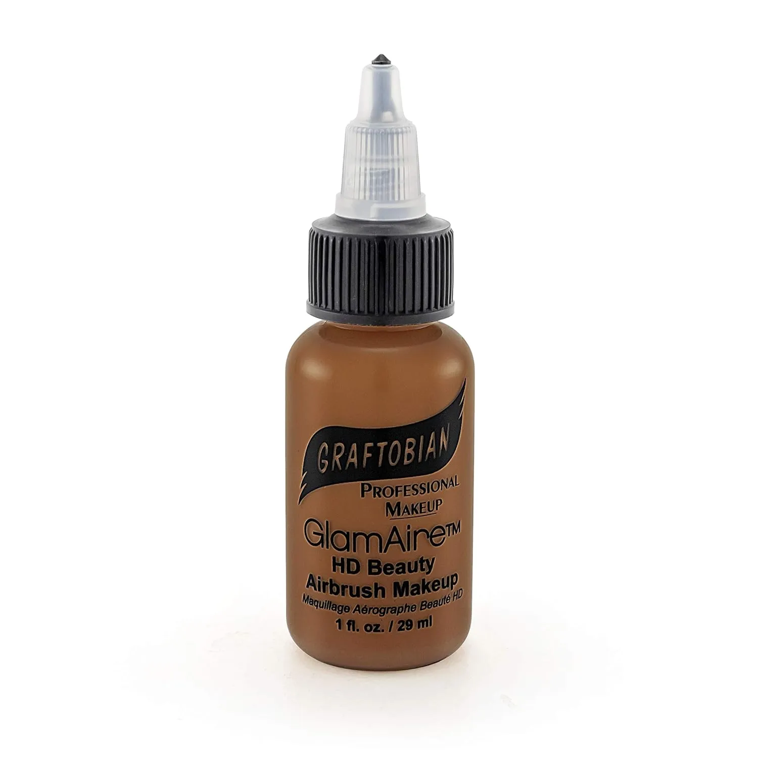 GlamAire Airbrush Makeup by Graftobian - High Definition Airbrush Foundation, Professional Formula for Long-Lasting Wear, For Makeup Artists and Beauty Aficionados, Made in USA, Sienna