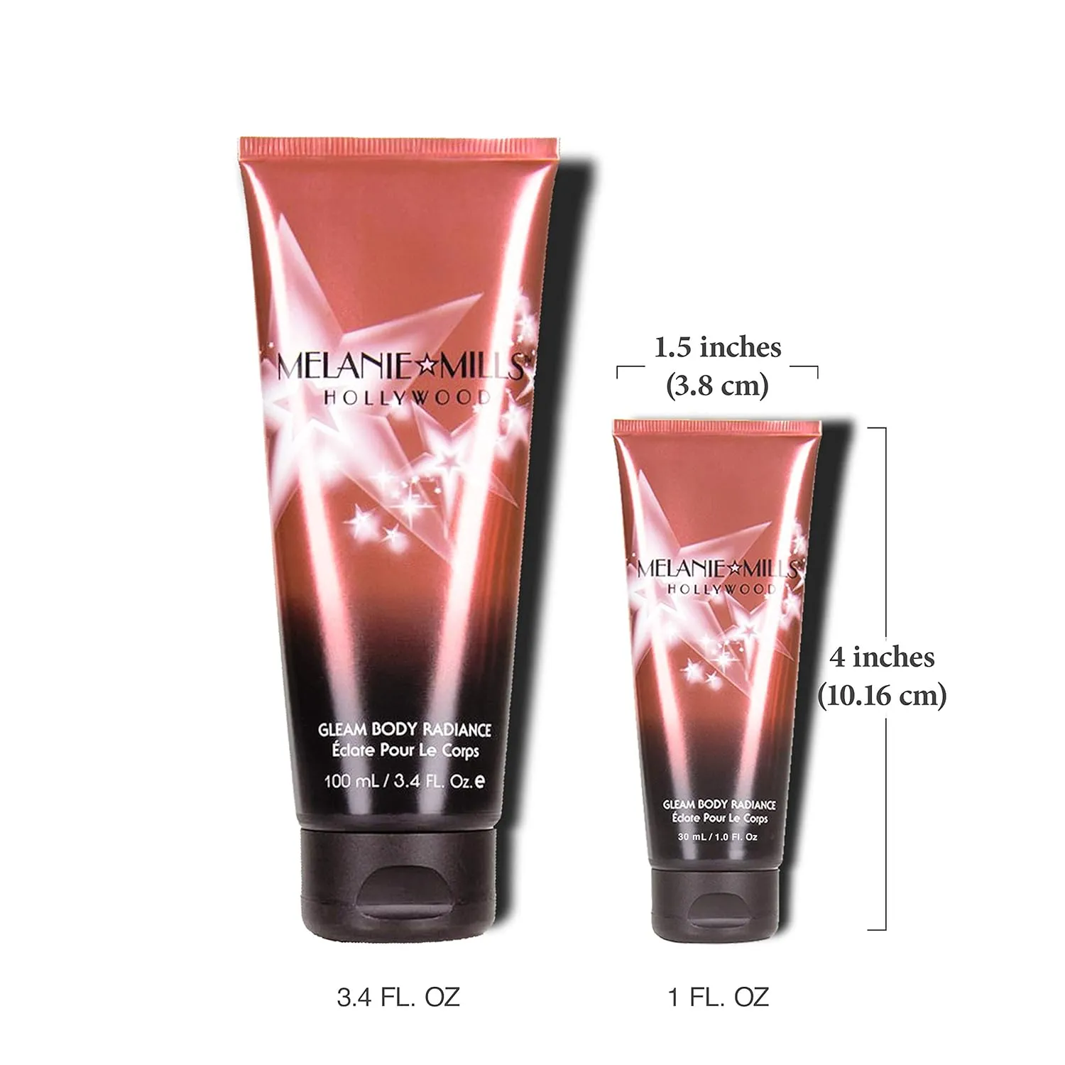Gleam Body Radiance All In One Makeup, Moisturizer & Glow For Face & Body - Deep Gold, Mini 1 fl.oz.
