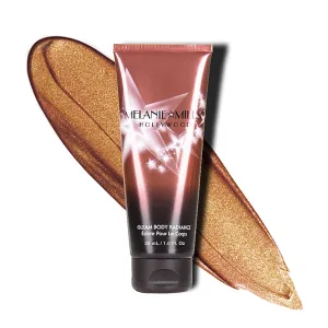 Gleam Body Radiance All In One Makeup, Moisturizer & Glow For Face & Body - Deep Gold, Mini 1 fl.oz.