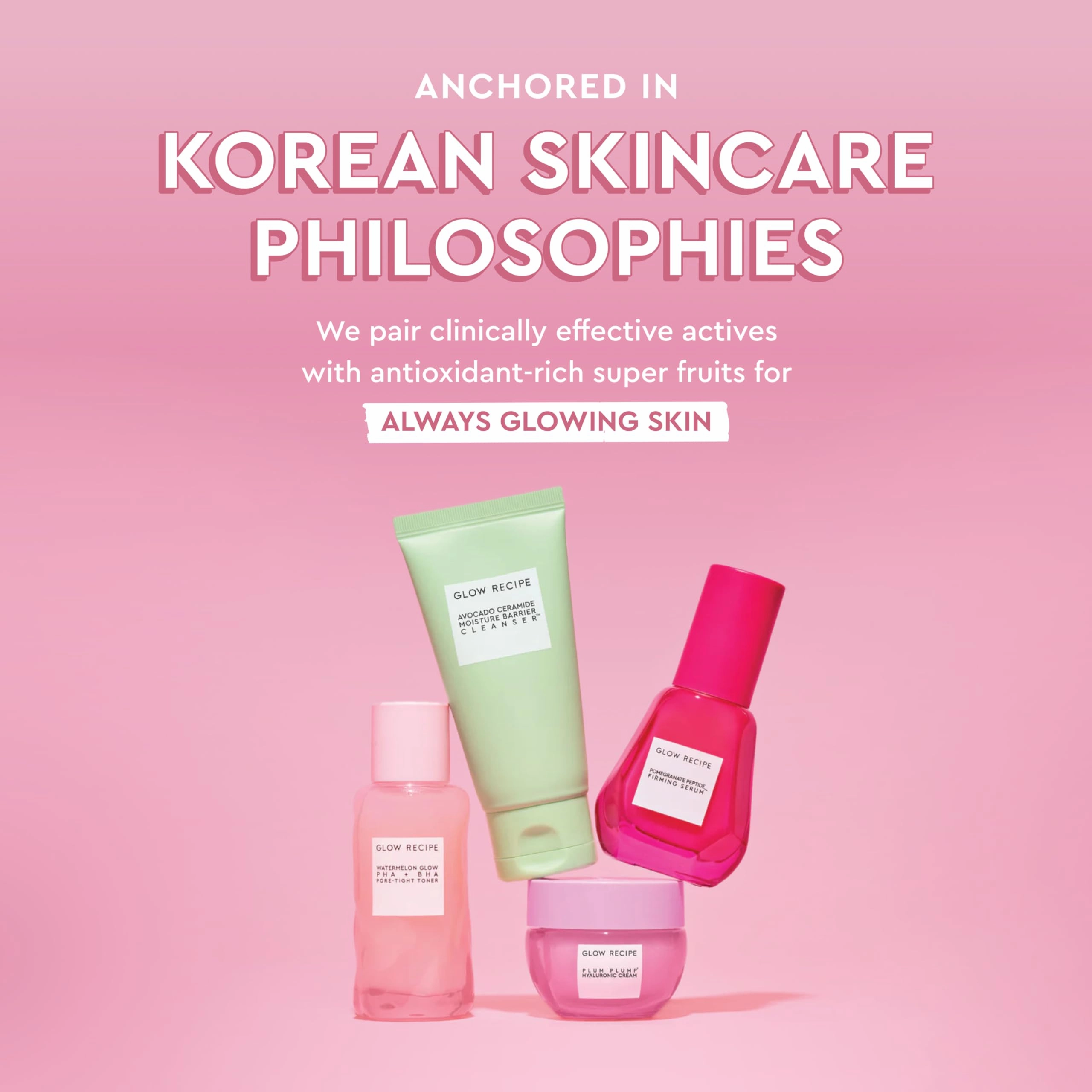 Glow Recipe Smooth Skin Sailing Skincare Set - Watermelon Glow Pink Juice Facial Moisturizer   Silicone-Free BHA Strawberry Pore Minimizer Blurring Drops (2 Count)