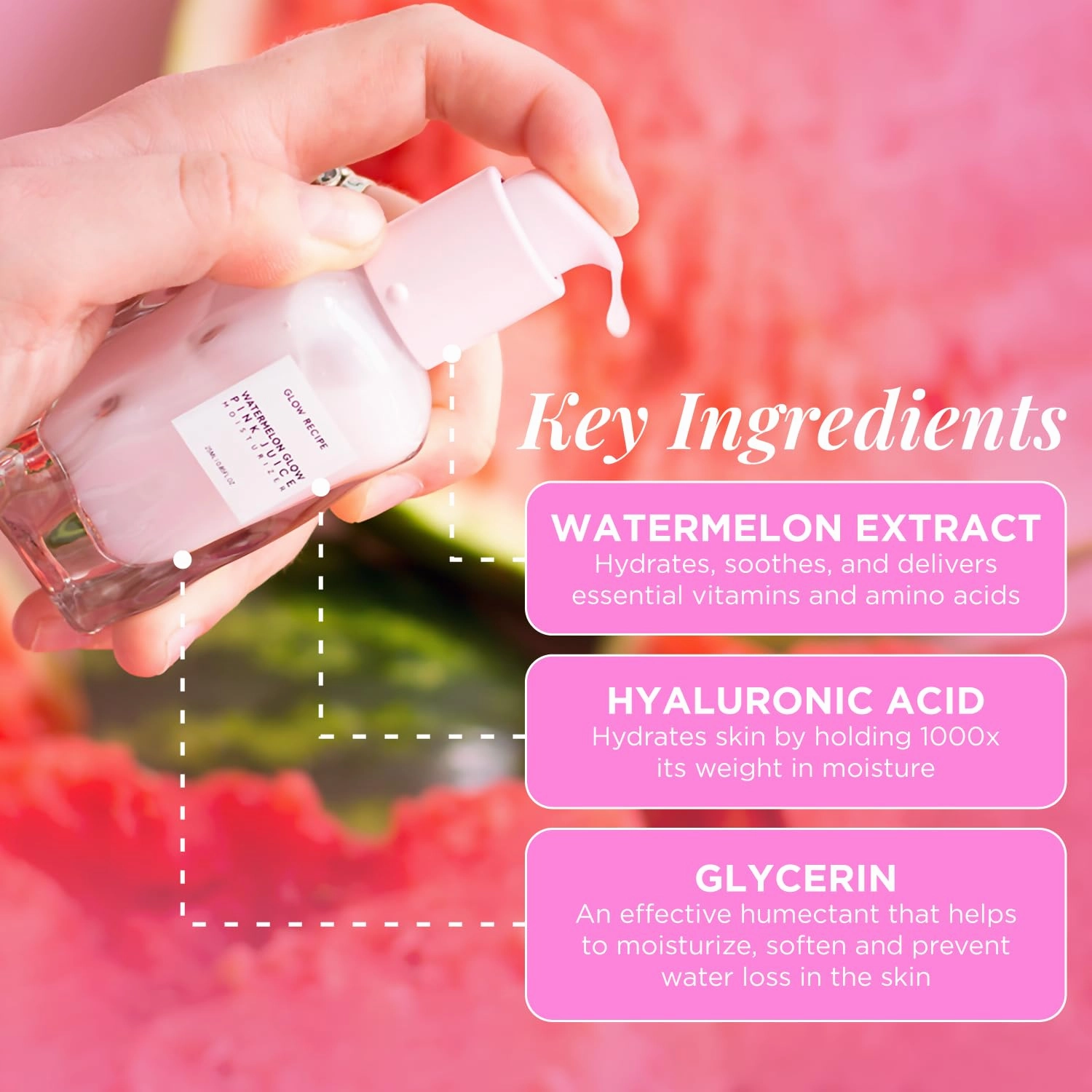 Glow Recipe Smooth Skin Sailing Skincare Set - Watermelon Glow Pink Juice Facial Moisturizer   Silicone-Free BHA Strawberry Pore Minimizer Blurring Drops (2 Count)