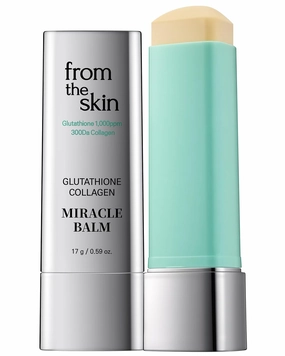 Glutathione Collagen Miracle Balm – SPF 50  PA     Anti-Wrinkle Sunscreen Stick for Radiant and Youthful Skin - Pore Covering Silky Finish Sunblock Stick, 0.59oz.