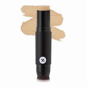 GT Ace Of Face Matte Foundation Stick with In-Built Brush | For All Skin type,Lasts 24hrs | Full Coverage Foundation for Women | 12gm - 25 Macchiato