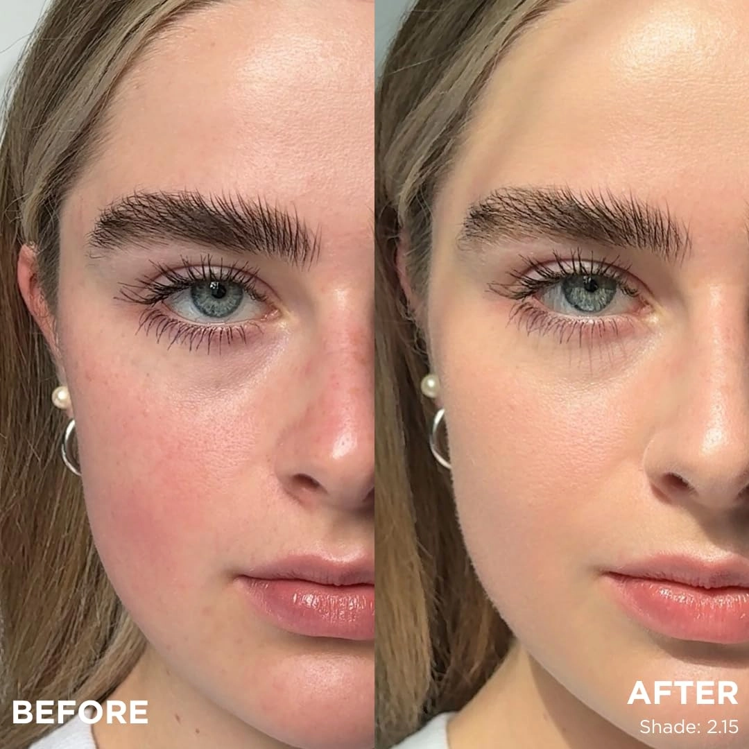 HALEYS Re-form Luminous Skin Foundation, VEGAN   CRUELTY-FREE, Blurs, Conceals, Blendable, Buildable Med-to-Full Coverage, Weightless, Oil-free, All-Day Wear, Hyaluronic Acid, All skin types (2.15)
