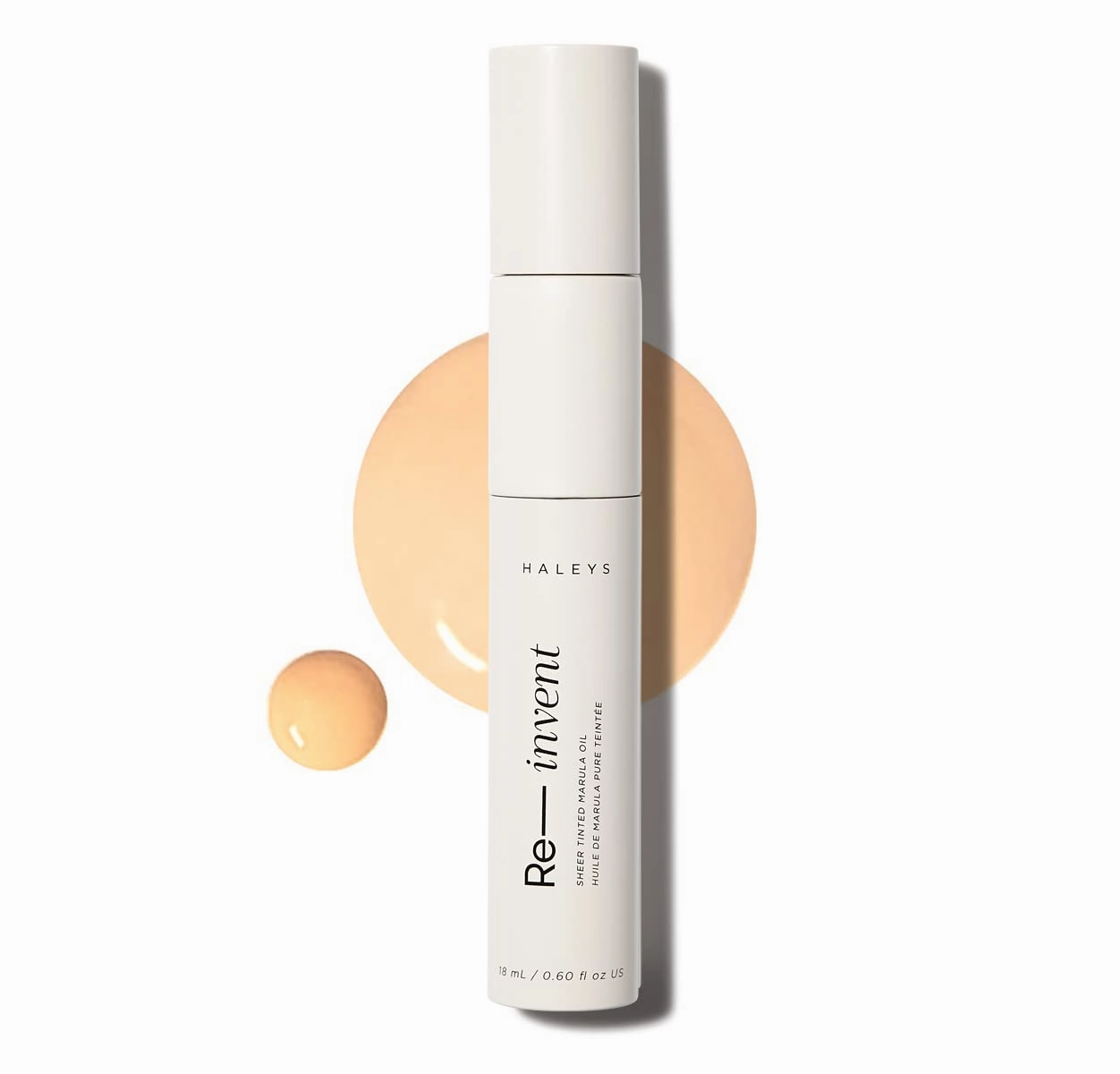 HALEYS Re-invent Sheer Tinted Marula Oil (Light Neutral), Skin Tint, Tinted BB Moisturizer, Tinted Foundation, Face Oil, Hydrate Skin, Flexible Shades, Low to Med Coverage, For All Skin Types