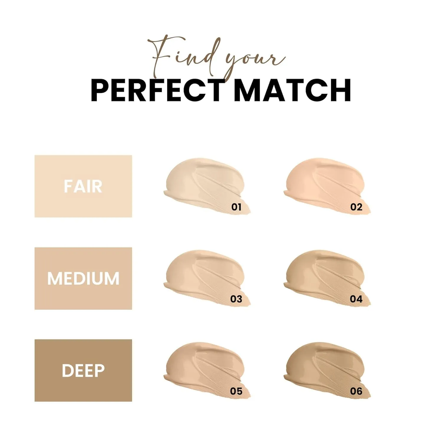 HD Foundation | Full Coverage | Matte Foundation | Lightweight Formula | Long Lasting | 40ml (01)