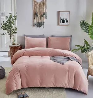 Houseri Velvet Pink Comforter Set Twin Girls Light Pink Fluffy Bedding Comforter Twin Size Kids Blush Pink Sherpa Fuzzy Bedding Sets Flannel Furry Rose Pink Comforter Twin Warm Bed Comforters Blanket