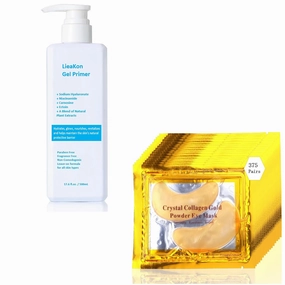 Hyaluronic Acid Niacinamide Leave-On Conductive Gel   375 Pairs Hydrating Bulk 24K Gold Eye Masks