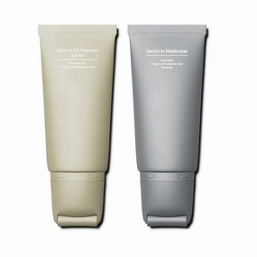 Hydrating Barrier-Strengthening Face Cream & Skin Tone-Evening Brightening SPF 50 Sun Cream, Serum-Effect Moisturizer, Nourishing, All Skin Types, Vegan, Glow Guard Set, (50ml 50ml)