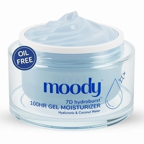 Hydro Burst Oil-Free Water Gel Face Moisturizer with Hyaluronic Acid, Ceramides & Peptides for 100HR Hydration | Skin Barrier Repair Cream For All Skin Types | Men & Women, 50 ml
