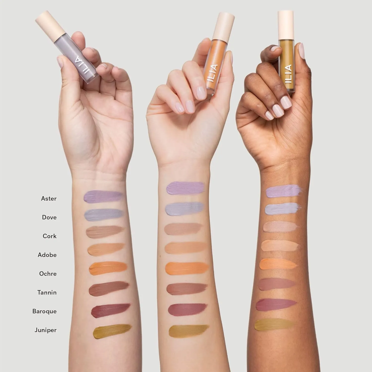 ILIA - Matte Liquid Powder Eye Tint | Cream-to-Powder Eyeshadow, Smudge-Resistant, Quick-Dry, Weightless, Water-Based | Non-Toxic, Vegan, Cruelty-Free, Clean Makeup (Dove, 0.12 fl oz | 3.5 ml)