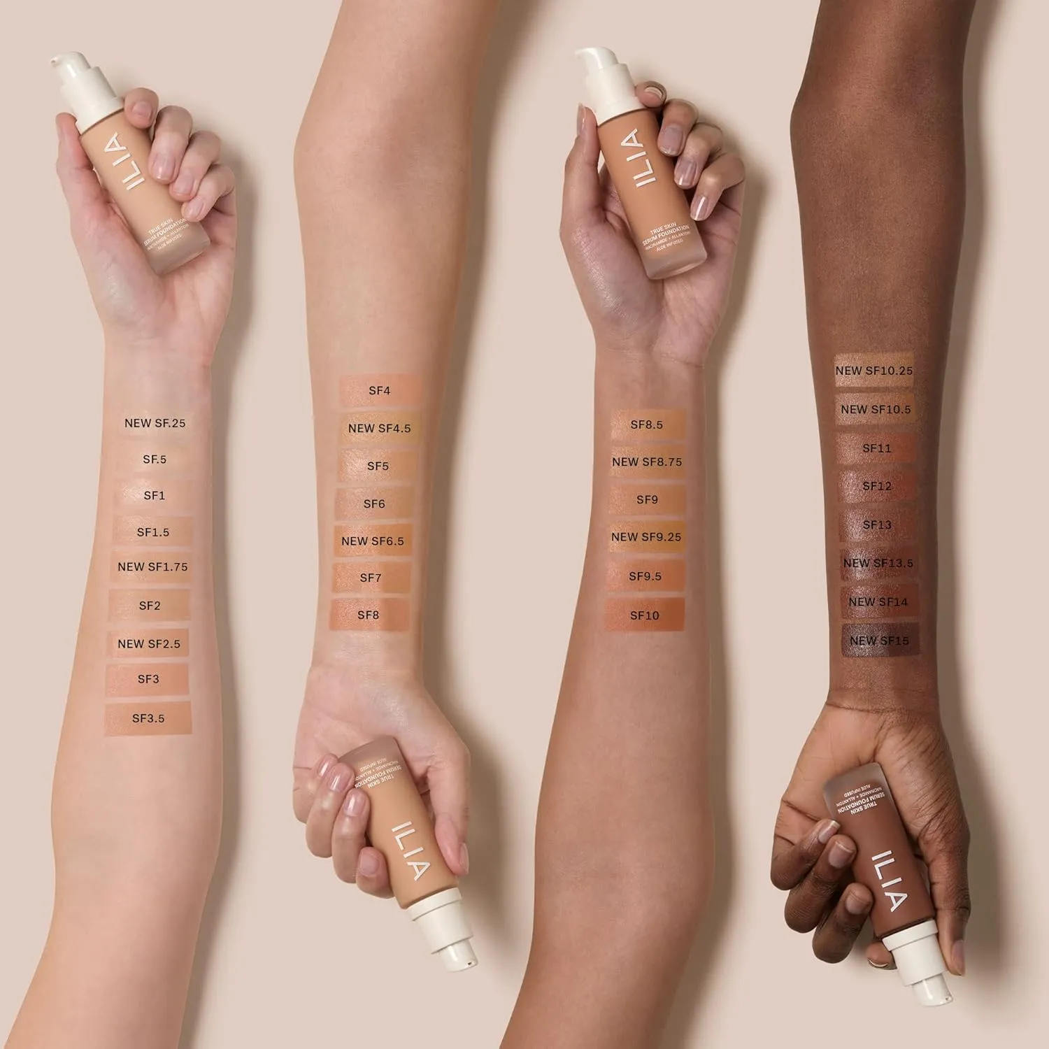 ILIA - True Skin Serum Foundation | Non-comedogenic, Cruelty-Free, Vegan, Weightless Feel, Buildable Coverage, Safe For Sensitive Skin (Kunoy SF4.5)