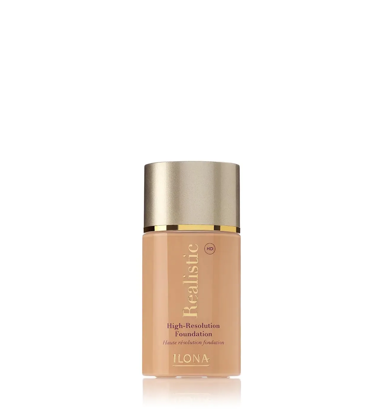 ILONA Realistic™ HD High-Definition Makeup Foundation | 1.18 Fl Oz | Real Amber