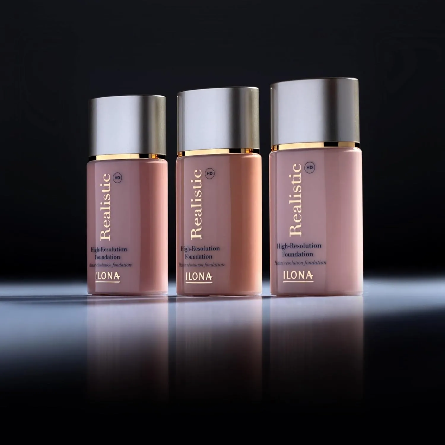 ILONA Realistic™ HD High-Definition Makeup Foundation | 1.18 Fl Oz | Real Bisque